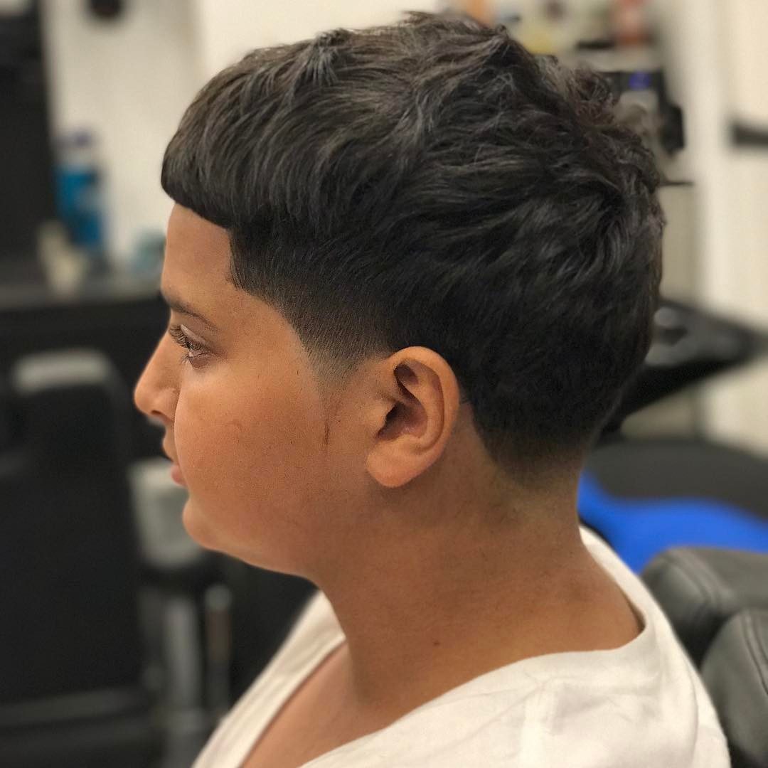 Child's haircut by Brooklyn Tonsorial